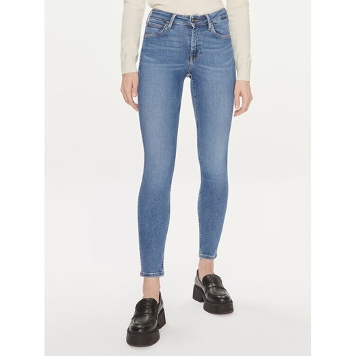 Lee Jeansy Foreverfit 112348936 Niebieski Skinny Fit ze sklepu MODIVO w kategorii Jeansy damskie - zdjęcie 182603341