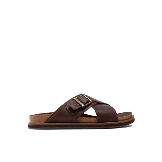 Timberland Klapki Amalfi Vibes Slide TB0A41A1V131 Brązowy ze sklepu MODIVO w kategorii Klapki męskie - zdjęcie 182603353