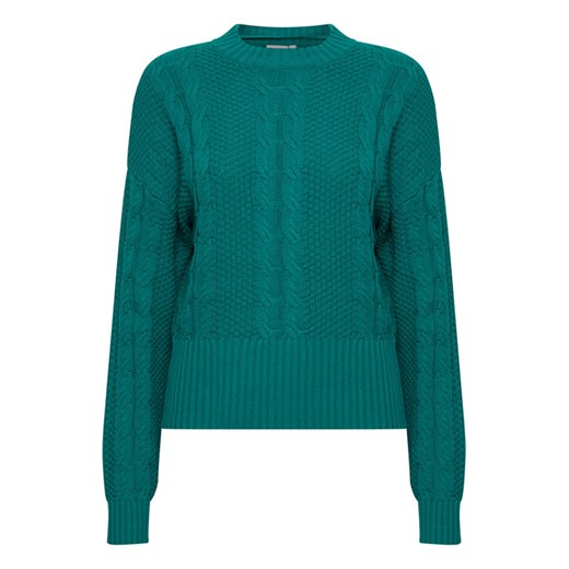 ICHI Sweter 20119847 Zielony Regular Fit ze sklepu MODIVO w kategorii Swetry damskie - zdjęcie 182603373
