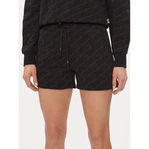 EA7 Emporio Armani Szorty sportowe 3DTS55 TJUAZ 1200 Czarny Regular Fit ze sklepu MODIVO w kategorii Szorty - zdjęcie 182603412