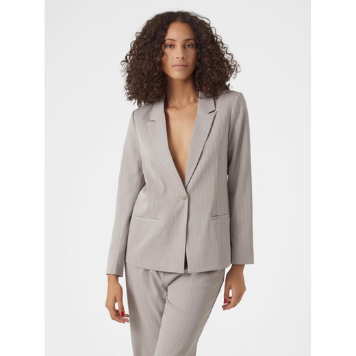 Vero Moda Marynarka Wendy 10301491 Szary Slim Fit ze sklepu MODIVO w kategorii Marynarki damskie - zdjęcie 182603433