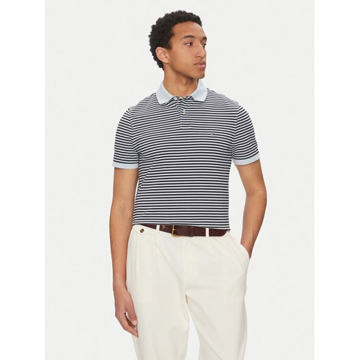 Tommy Hilfiger Polo 1985 MW0MW17770 Granatowy Regular Fit ze sklepu MODIVO w kategorii T-shirty męskie - zdjęcie 182603450