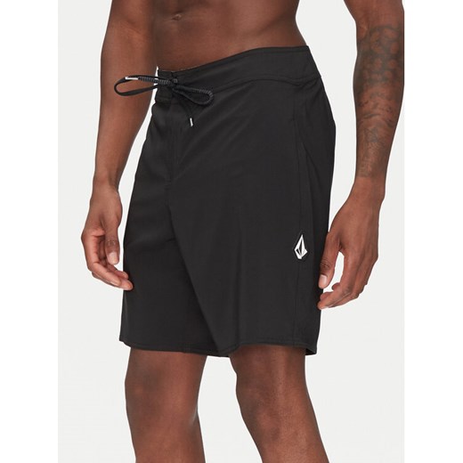 Volcom Szorty kąpielowe Lido Solid A0812416 Czarny Regular Fit ze sklepu MODIVO w kategorii Kąpielówki - zdjęcie 182603514