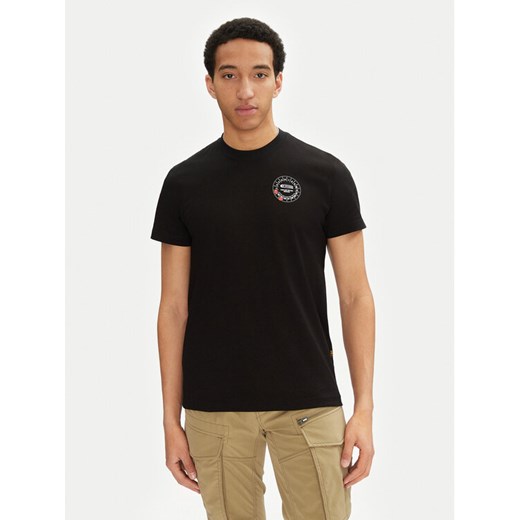 G-Star Raw T-Shirt Gauge D25972-C336 6484 Czarny Regular Fit ze sklepu MODIVO w kategorii T-shirty męskie - zdjęcie 182603563
