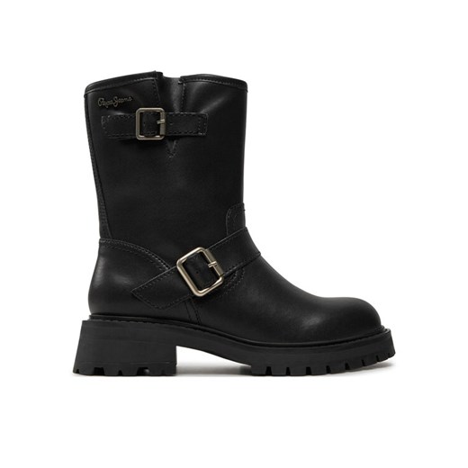 Pepe Jeans Botki PLS50567 Czarny ze sklepu MODIVO w kategorii Botki - zdjęcie 182603594