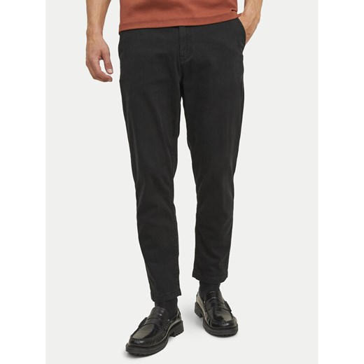 Jack&Jones Chinosy Harlow 12242188 Czarny Tapered Fit ze sklepu MODIVO w kategorii Spodnie męskie - zdjęcie 182603630