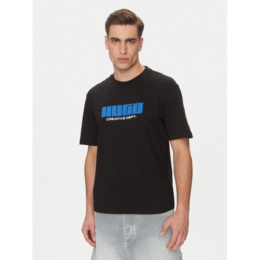 HUGO T-Shirt Newromi 50542934 Biały Regular Fit ze sklepu MODIVO w kategorii T-shirty męskie - zdjęcie 182603642