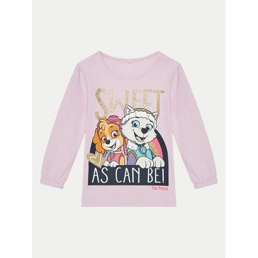 NAME IT Bluzka 13238550 Różowy Regular Fit ze sklepu MODIVO w kategorii Bluzki dziewczęce - zdjęcie 182603680