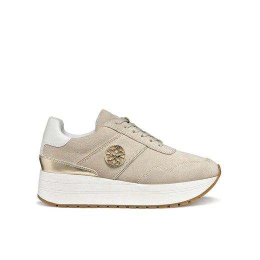 Geox Sneakersy D New Kency D55MZA 022BN CH62L Beżowy ze sklepu MODIVO w kategorii Buty sportowe damskie - zdjęcie 182603722