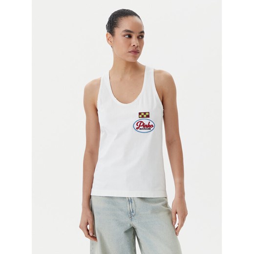 PINKO Top Noel 105269 A2ME Biały Regular Fit ze sklepu MODIVO w kategorii Bluzki damskie - zdjęcie 182603770