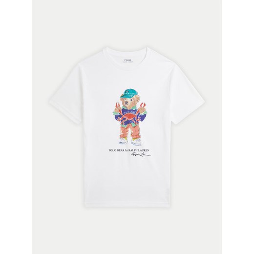 Polo Ralph Lauren T-Shirt 323973136002 Biały Regular Fit ze sklepu MODIVO w kategorii T-shirty chłopięce - zdjęcie 182603782