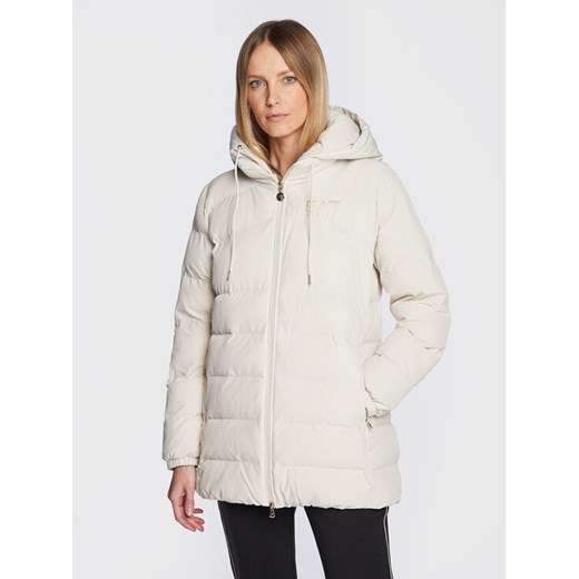EA7 Emporio Armani Kurtka zimowa 6LTK09 TN5VZ 0720 Écru Regular Fit ze sklepu MODIVO w kategorii Kurtki damskie - zdjęcie 182603830
