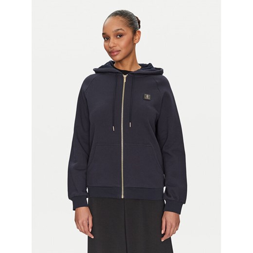Fracomina Bluza FP24WT9001F40001 Granatowy Regular Fit ze sklepu MODIVO w kategorii Bluzy damskie - zdjęcie 182603890