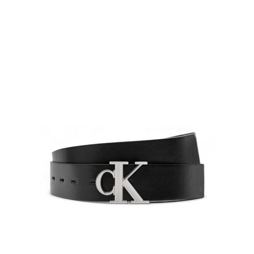 Calvin Klein Jeans Pasek Damski Mono Pl Rev Lthr Belt K60K612288 Czarny ze sklepu MODIVO w kategorii Paski damskie - zdjęcie 182603913