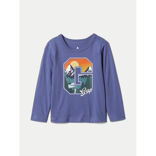 Gap Bluzka 515126-03 Niebieski Regular Fit ze sklepu MODIVO w kategorii T-shirty chłopięce - zdjęcie 182603940