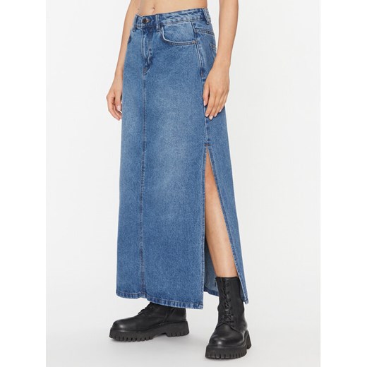 Noisy May Spódnica jeansowa Elisa 27028449 Niebieski Regular Fit ze sklepu MODIVO w kategorii Spódnice - zdjęcie 182603963
