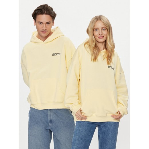 2005 Bluza Unisex Basic Żółty Relaxed Fit ze sklepu MODIVO w kategorii Bluzy męskie - zdjęcie 182604061
