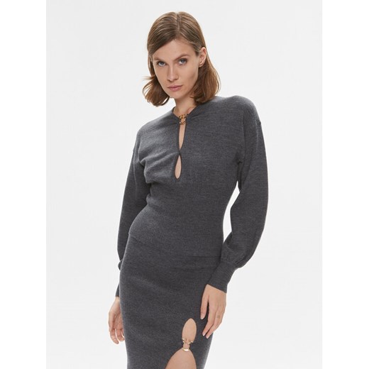 Pinko Sweter Chioccia 101848 A15S Szary Regular Fit ze sklepu MODIVO w kategorii Swetry damskie - zdjęcie 182604063