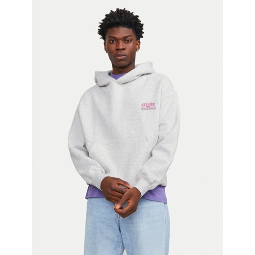 Jack&Jones Bluza Santorini 12253126 Biały Oversize ze sklepu MODIVO w kategorii Bluzy męskie - zdjęcie 182604071