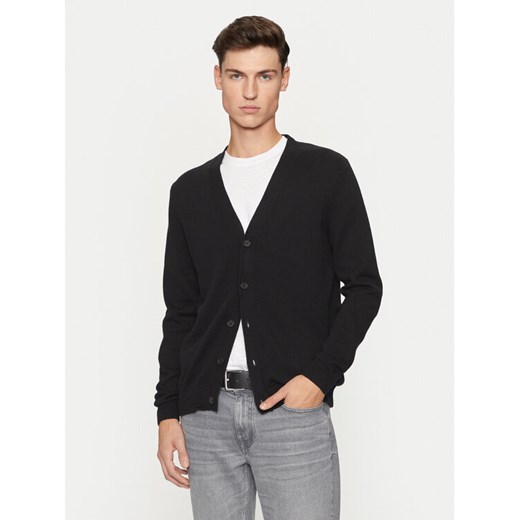 REPLAY Kardigan UK4456.000.G23138B Czarny Regular Fit ze sklepu MODIVO w kategorii Swetry męskie - zdjęcie 182604130