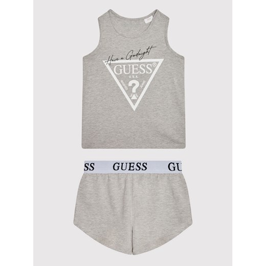 Guess Piżama J1BG00 J1311 Szary Regular Fit ze sklepu MODIVO w kategorii Piżamy dziecięce - zdjęcie 182604190