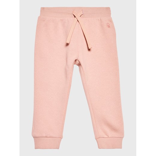 United Colors Of Benetton Spodnie dresowe 35TMGF01B Różowy Regular Fit ze sklepu MODIVO w kategorii Spodnie dziewczęce - zdjęcie 182604241