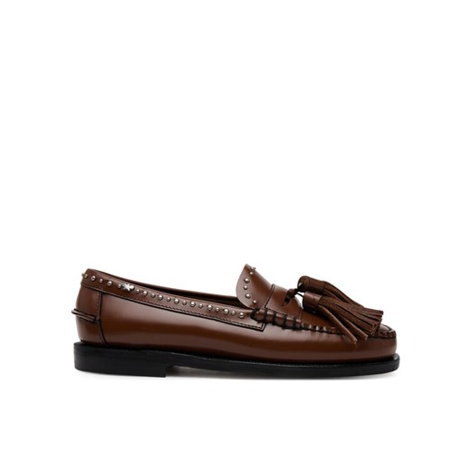 Weekend Max Mara Półbuty 2515521014670 Bordowy ze sklepu MODIVO w kategorii Mokasyny damskie - zdjęcie 182604253