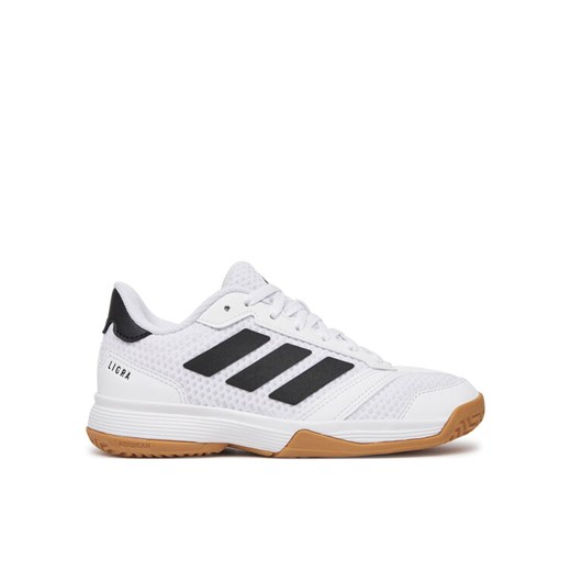 adidas Buty halowe Ligra 8 Indoor Shoes Kids IH8244 Biały ze sklepu MODIVO w kategorii Buty sportowe dziecięce - zdjęcie 182604280