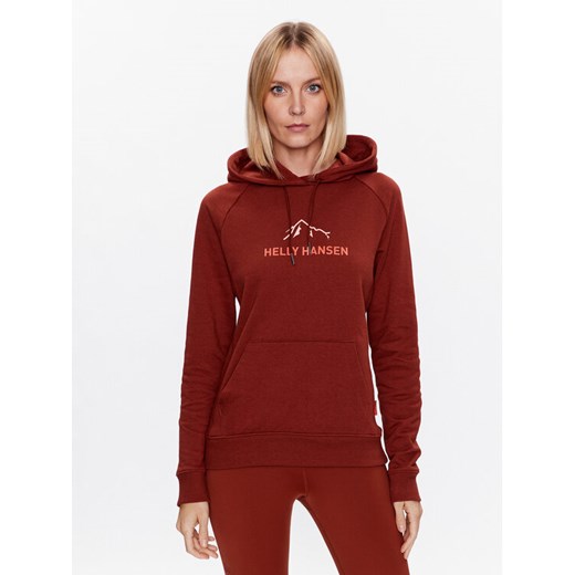 Helly Hansen Bluza 62936 Brązowy Regular Fit ze sklepu MODIVO w kategorii Bluzy damskie - zdjęcie 182604331