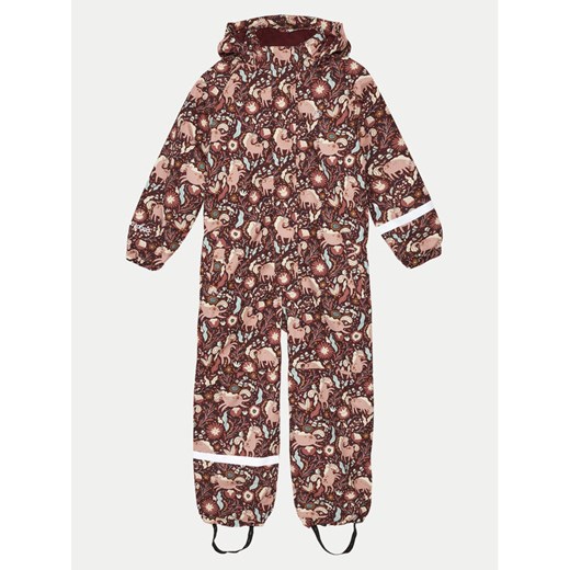 ZigZag Kombinezon zimowy Tower Printed Coverall W-PRO 10000 Z213005 Bordowy Regular Fit ze sklepu MODIVO w kategorii Kombinezony dziewczęce - zdjęcie 182604351