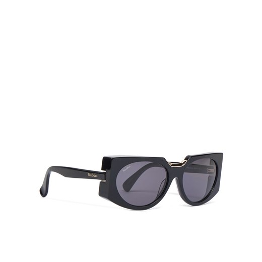 Max Mara Okulary przeciwsłoneczne MM0123 01A Czarny ze sklepu MODIVO w kategorii Okulary przeciwsłoneczne damskie - zdjęcie 182604432