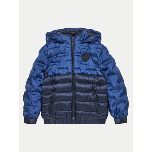 Guess Kurtka puchowa L4BL11 WCFM0 Niebieski Regular Fit ze sklepu MODIVO w kategorii Kurtki chłopięce - zdjęcie 182604671