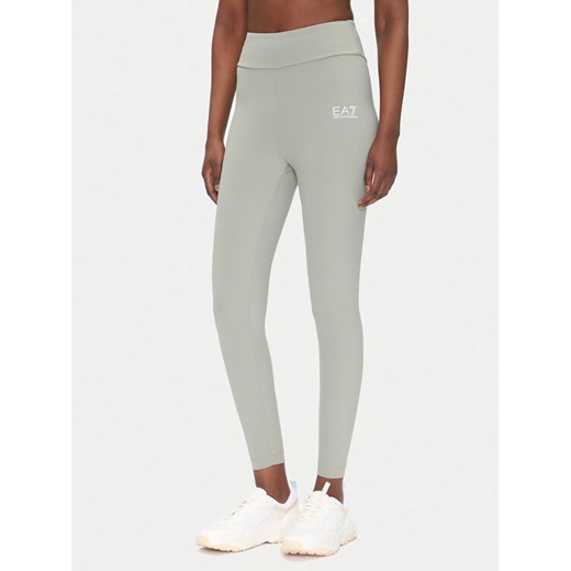 EA7 Emporio Armani Legginsy 7W000232 AF12625 U8058 Szary Slim Fit ze sklepu MODIVO w kategorii Spodnie damskie - zdjęcie 182604742