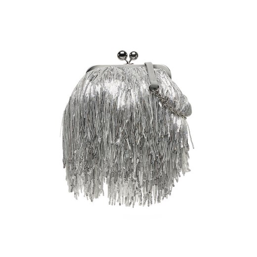 Weekend Max Mara Torebka Flou 2515511104650 Srebrny ze sklepu MODIVO w kategorii Kopertówki - zdjęcie 182604750