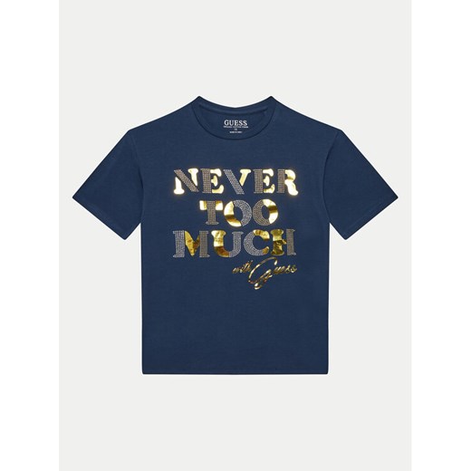 Guess T-Shirt J4YI41 K6YW4 Niebieski Regular Fit ze sklepu MODIVO w kategorii T-shirty chłopięce - zdjęcie 182604784