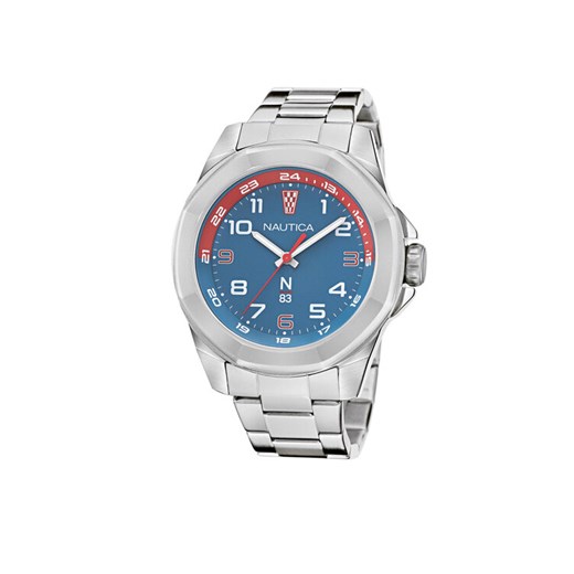 Nautica Zegarek NAPTBS206 Srebrny ze sklepu MODIVO w kategorii Zegarki - zdjęcie 182604823