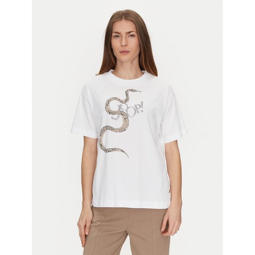 JOOP! T-Shirt 30045271 Biały Regular Fit ze sklepu MODIVO w kategorii Bluzki damskie - zdjęcie 182604851