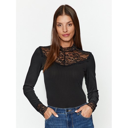 YAS Bluzka 26031749 Czarny Regular Fit ze sklepu MODIVO w kategorii Bluzki damskie - zdjęcie 182604922
