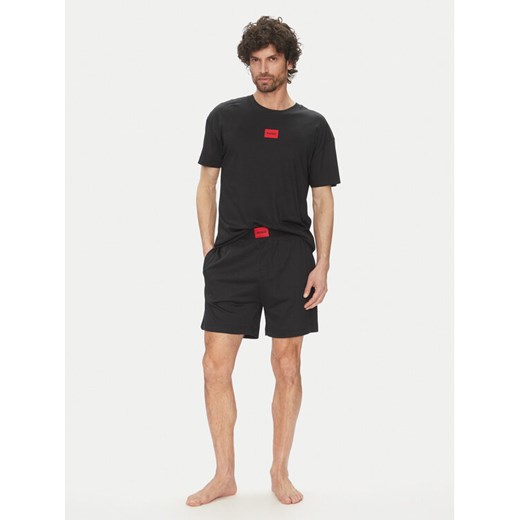 HUGO Piżama Galaxy 50540091 Czarny Relaxed Fit ze sklepu MODIVO w kategorii Piżamy męskie - zdjęcie 182604924