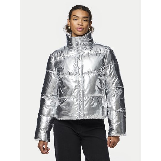Pieces Kurtka zimowa Namie 17151539 Srebrny Regular Fit ze sklepu MODIVO w kategorii Kurtki damskie - zdjęcie 182604990