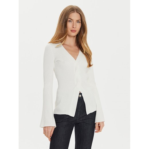 TWINSET Sweter 242TT3023 Écru Slim Fit Twinset L MODIVO