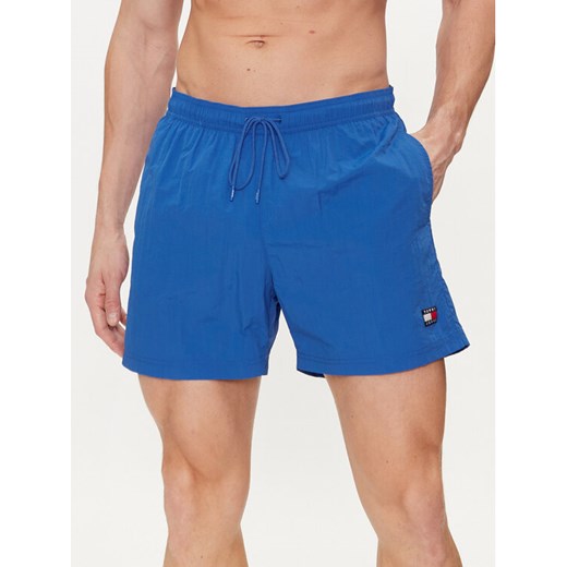 Tommy Hilfiger Szorty kąpielowe Crinkle UM0UM03147 Niebieski Regular Fit ze sklepu MODIVO w kategorii Kąpielówki - zdjęcie 182605030