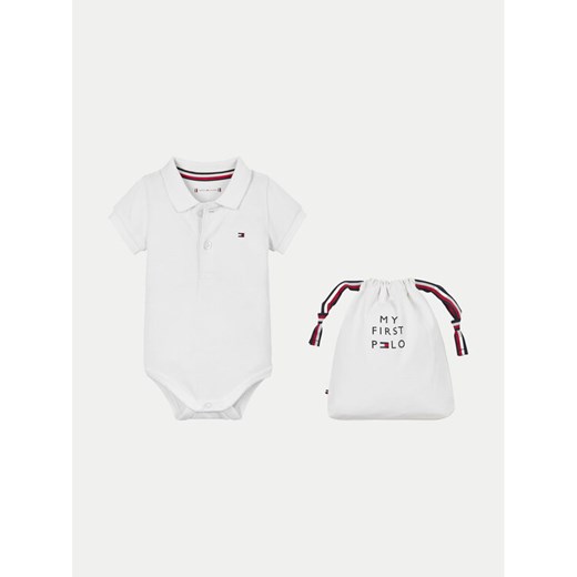 Tommy Hilfiger Body dziecięce KN0KN01984 Biały ze sklepu MODIVO w kategorii Body niemowlęce - zdjęcie 182605051