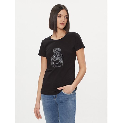 Liu Jo T-Shirt WA4034 JS923 Czarny Regular Fit ze sklepu MODIVO w kategorii Bluzki damskie - zdjęcie 182605084