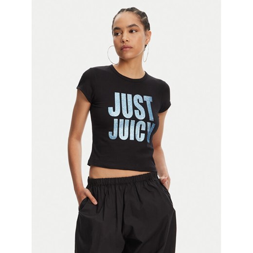 Juicy Couture T-Shirt Just Juicy JCGCT125040 Czarny Slim Fit ze sklepu MODIVO w kategorii Bluzki damskie - zdjęcie 182605111