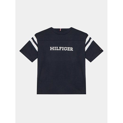 Tommy Hilfiger T-Shirt Varsity KB0KB08678 D Granatowy Regular Fit ze sklepu MODIVO w kategorii T-shirty chłopięce - zdjęcie 182605144