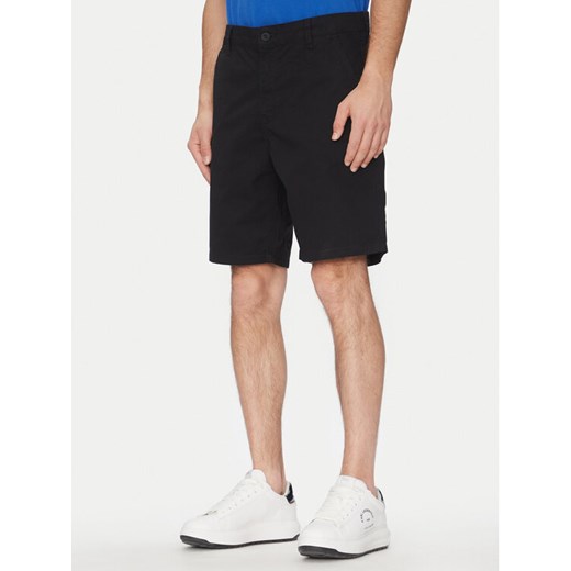Karl Lagerfeld Jeans Szorty materiałowe A2M10121 Czarny Relaxed Fit ze sklepu MODIVO w kategorii Spodenki męskie - zdjęcie 182605183