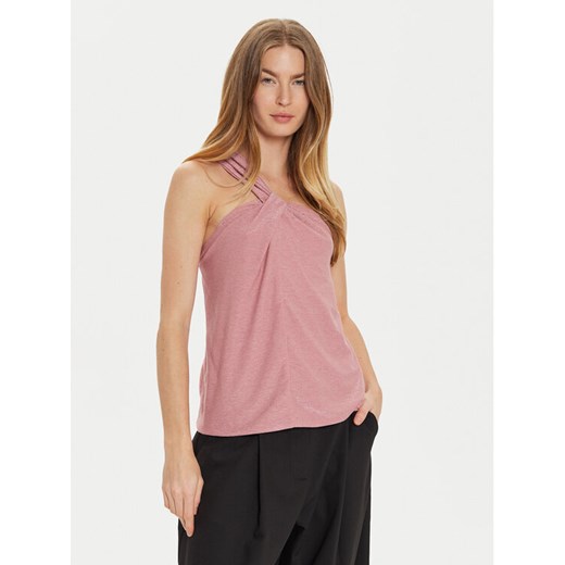 Motivi Top G242W003241N Różowy Slim Fit ze sklepu MODIVO w kategorii Bluzki damskie - zdjęcie 182605213