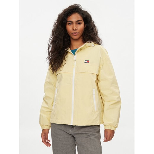 Tommy Jeans Wiatrówka Chicago DW0DW17747 Żółty Regular Fit ze sklepu MODIVO w kategorii Kurtki damskie - zdjęcie 182605261