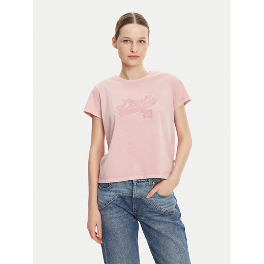 Levi's® T-Shirt Graphic A8804-0039 Różowy Boxy Fit ze sklepu MODIVO w kategorii Bluzki damskie - zdjęcie 182605294